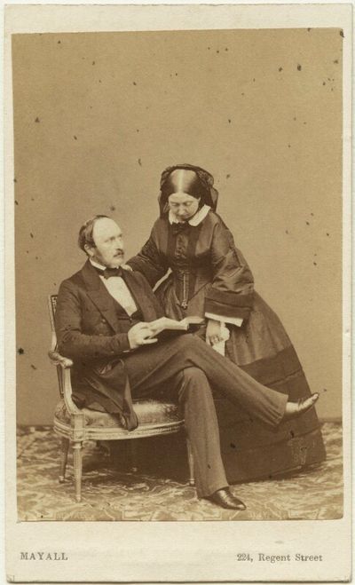 queen victoria and albert carte-de-visite credit: national portrait gallery